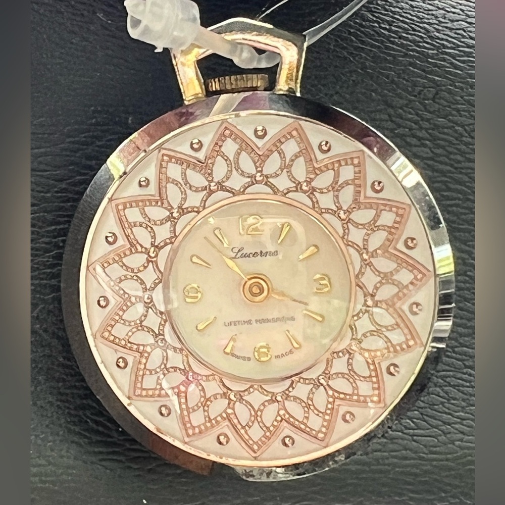 Vintage Swiss Lucerne Rare Auto Pocket Watch (1960-69)